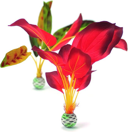 biOrb Silk Plant Set Large Green & red biOrb