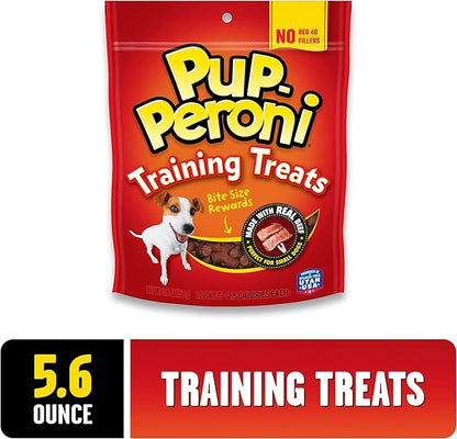Pup-Peroni Training Dog Treats, Original Beef Flavor, 5.6 Ounce (Pack of 8), Made with Real Beef, Bite Size Rewards - PAWPICO