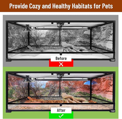 Riare 6 Pack Natural Coconut Chip Substrate for Reptiles- Compressed Coconut Husk Reptiles Bedding, Coco Husk Chip Terrarium Substrate for Snakes, Tortoises, Ball Python, Frogs, Bearded Dragon, Lizard Riare
