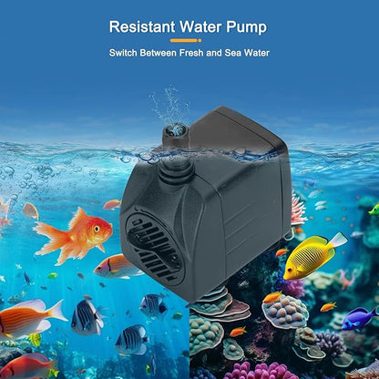 Aquarium Chiller 79Gal, 1/3HP Water Chiller, Fish Tank Chiller, Hydroponic Water Chiller for Axolotl, Aquarium Cooler with LED Display, Pipe, Water Pump, Remote Control(<300L) PAWPICO