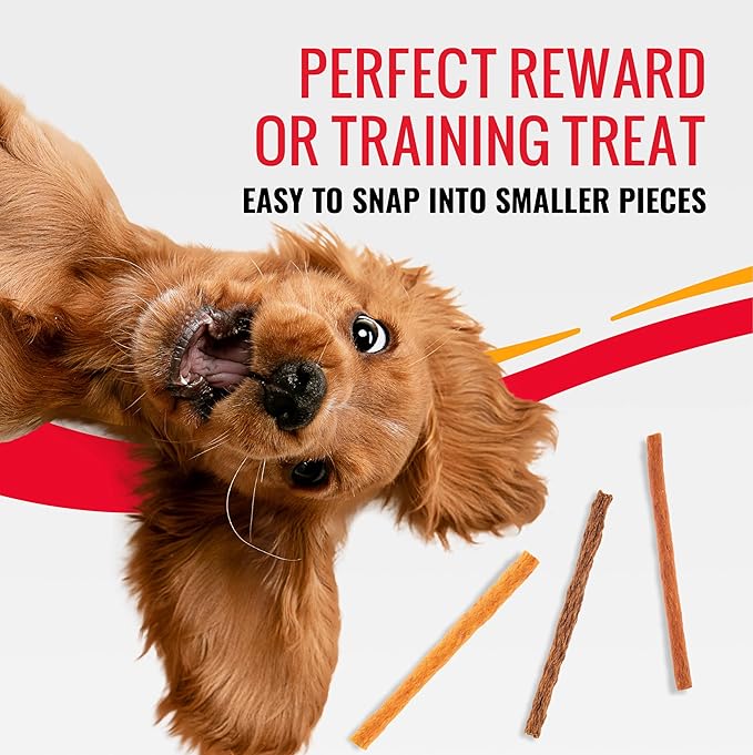 Good 'n' Tasty Triple Flavor Snap ‘EMS Gourmet Treats Variety Pack for All Dogs, 15 Count, Reward or Training Treat Made with Real Chicken, Duck and Beef - PAWPICO