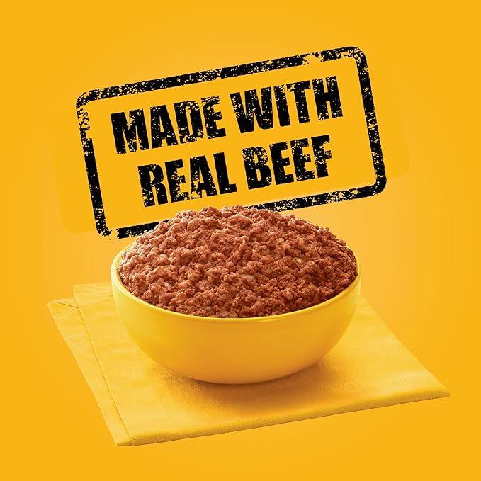 PEDIGREE CHOPPED GROUND DINNER Adult Canned Soft Wet Dog Food Variety Pack, Filet Mignon Flavor and With Beef, 13.2 oz. Cans (Pack of 12) - PAWPICO
