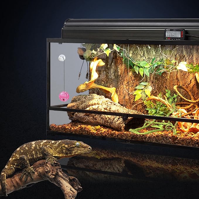 Repitle Vines for Climbing, Terrarium Hanging Plants Artificial Leaves Reptile Hide Flexible Jungle Vine Tank Accessories for Gecko Bearded Dragon Lizard Snake Chameleon Decor Mechpia