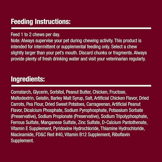 SmartBones Smart Twist Sticks With Peanut Butter 50 Count, Rawhide-Free Chews For Dogs, SBTT-02943, 50-count - PAWPICO