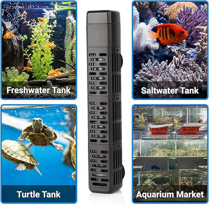 HiTauing Aquarium Heater, 50W/100W/200W/300W/500W Submersible Fish Tank Heater with Over-Temperature Protection and Automatic Power-Off When Leaving Water for Saltwater and Freshwater HiTauing