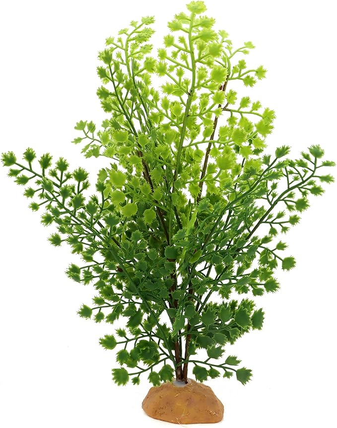 JIHAQUA Lifelike Reptile Tank Plant Decor - Realistic Artificial Plastic Plant for Terrariums and Pet Enclosures (Style A) JIHAQUA