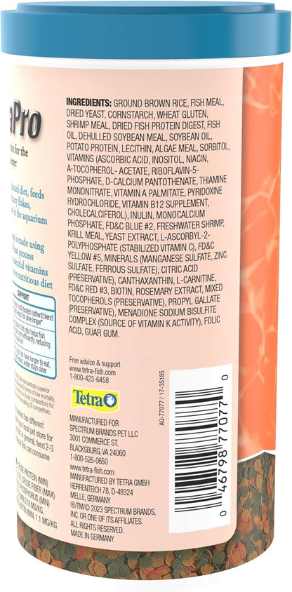 Tetra 77077 TetraPRO Goldfish Crisps for Fishes, 7.9 Ounce Tetra