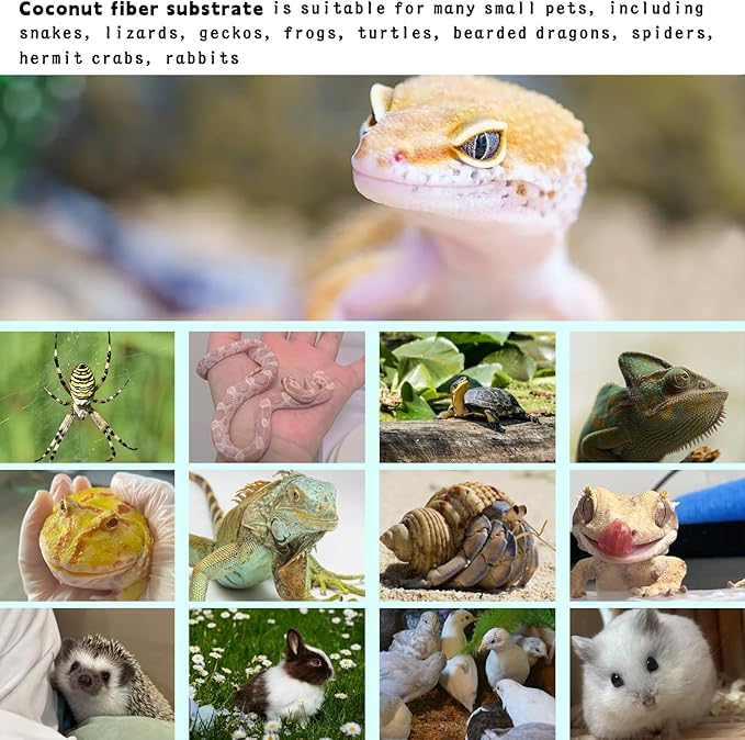 Hamiledyi Reptile Carpet Coconut Fiber Substrate Coco Liner Roll 118x15.7in Lizard Cage Mat Natural Coco Fiber Bedding for Bearded Dragon,Turtles,Iguana,Tortoise Pad Garden Decoration Hamiledyi