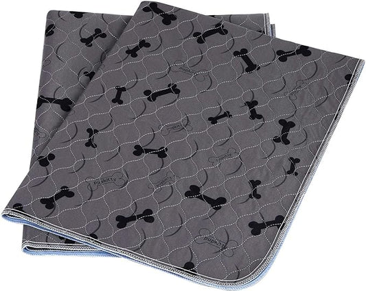 Washable Dog Pee Pads with Free Grooming Gloves,Non Slip Dog Mats with Great Urine Absorption,Reusable Puppy Pee Pads for Whelping,Potty,Training,Playpen - PAWPICO