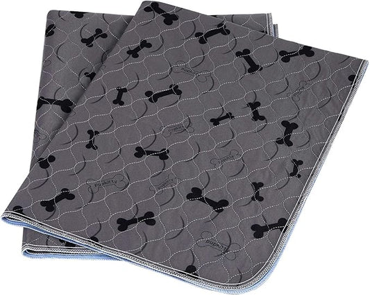 Washable Dog Pee Pads with Free Grooming Gloves,Non Slip Dog Mats with Great Urine Absorption,Reusable Puppy Pee Pads for Whelping,Potty,Training,Playpen - PAWPICO