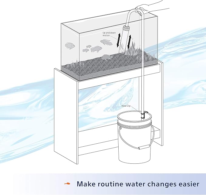 Aqueon Aquarium Siphon Vacuum Gravel Cleaner Mini - 5 Inches Aqueon