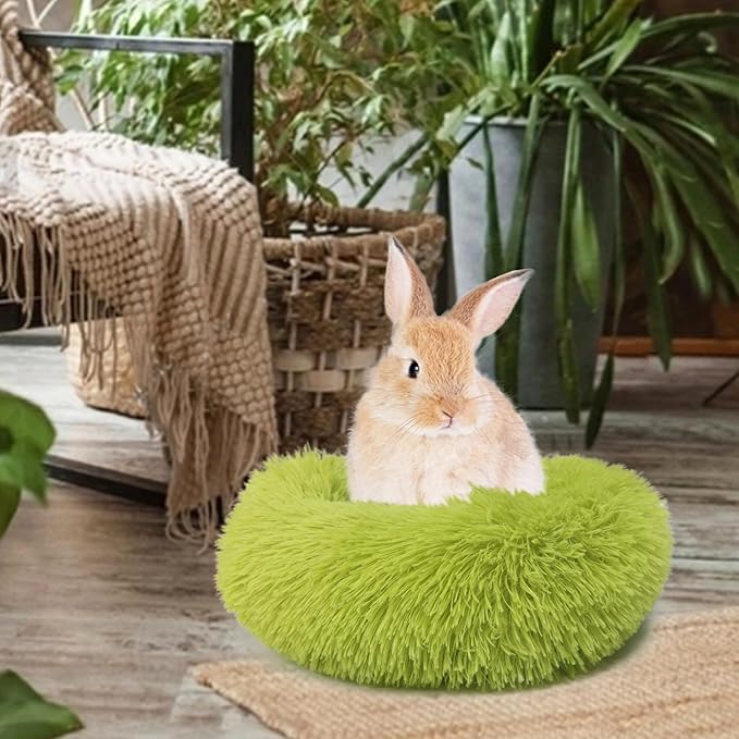 Hamster Bed Soft Warm Cushion for Small Animal - Comfortable Sleep Mat Pad for Guinea Pigs/Hedgehog/Squirrel/Mice/Rats/Chinchilla Nest House 11.8 inch Green - PAWPICO