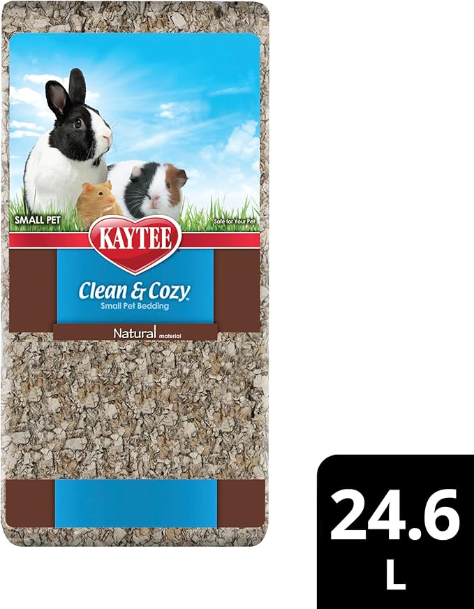 Kaytee Clean & Cozy Natural Paper Bedding, Made for Small Animals, 24.6 Liters Kaytee