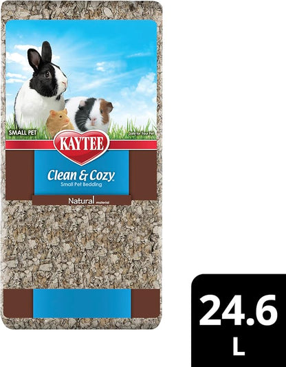 Kaytee Clean & Cozy Natural Paper Bedding, Made for Small Animals, 24.6 Liters Kaytee