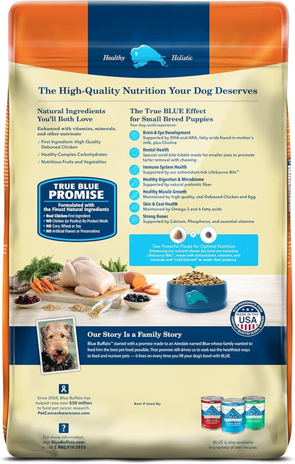 Blue Buffalo Life Protection Formula Large Breed Puppy Dry Dog Food with DHA, Vital Nutrients & Antioxidants, Made with Natural Ingredients, Chicken & Brown Rice Recipe, 15-lb. Bag - PAWPICO