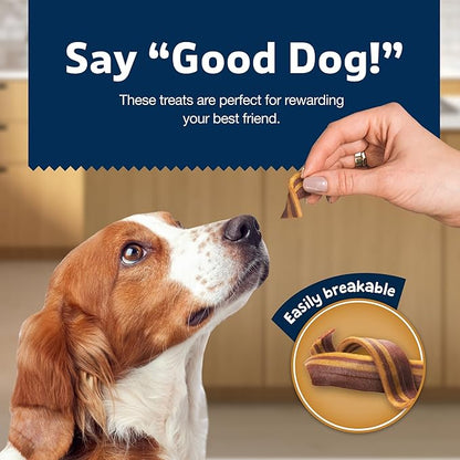 Blue Buffalo Sizzlers Bacon-Style Dog Treats with Real USA Pork, Cheddar Flavor, 15-oz Bag - PAWPICO