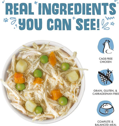 Weruva Classic Dog Food, Grandma's Chicken Soup with Chicken Breast & Veggies, 14oz Can (Pack of 12), Teal (878408004568) - PAWPICO