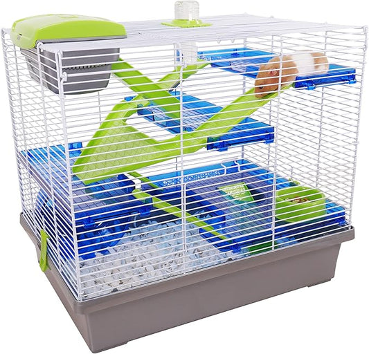 Pico XL Silver & Green - Hamster & Small Animal Home/Cage Rosewood