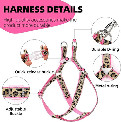 Mile High Life Dog Collar, Harness and Leash | Leopard Design | Perfect Accessory for Walking Your Dog - PAWPICO