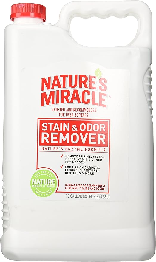 Nature's Miracle Pet Stain and Odor Remover, 1-1/2-Gallon NaturesMiracle