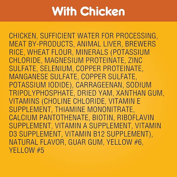PEDIGREE CHOPPED GROUND DINNER Adult Canned Soft Wet Dog Food with Chicken, 13.2 oz. Cans (Pack of 12) - PAWPICO