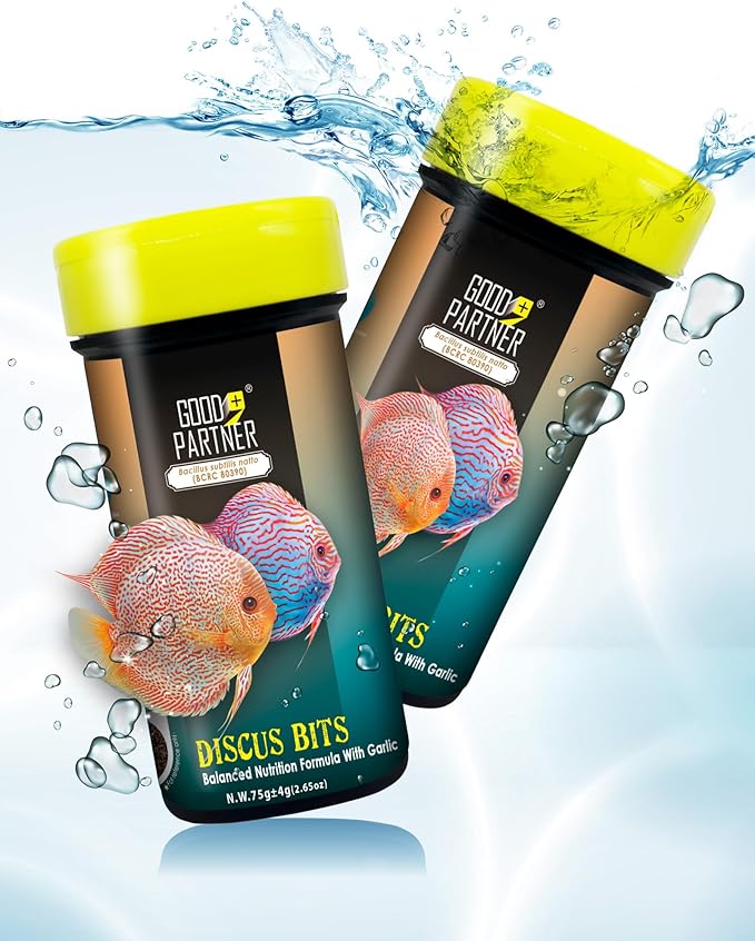 Purify Series for Discus Fish Food, Tropical Sinking Pellets, Suitable for Angelfish, Cichlids and Fish, All Natural Ingredients, 2.65 oz (Pack of 2) GOODPARTNERFishFoodPurifySeries