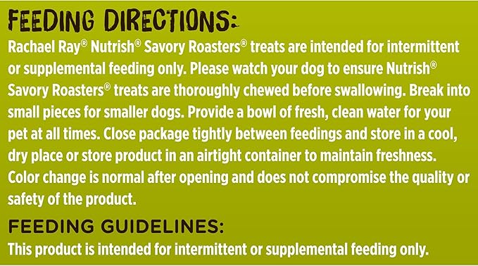 Rachael Ray Nutrish Savory Roasters Real Meat Dog Treats, Roasted Chicken Recipe, 30 Ounce (Pack of 1) - PAWPICO