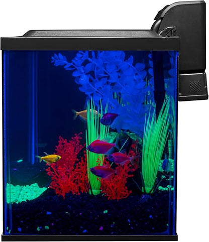 Glofish 10 Gallon Aquarium Fish Tank Kits, Includes LED Lighting and Décor (Amazon Exclusive) GloFish
