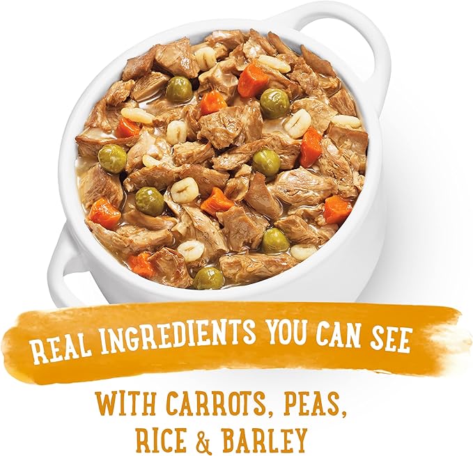 Beneful Purina Gravy Wet Dog Food, Prepared Meals Chicken Stew - (8) 10 oz. Tubs (Pack of 2) - PAWPICO