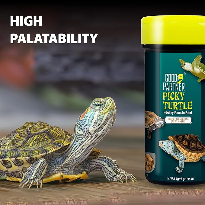 Purify Series for Aquatic Turtle Food, Suitable for Turtles and Red Eared Slider, Floating Sticks, Good for Shell Health and Growth, 3.35oz (Pack of 2) GOODPARTNERFishFoodPurifySeries
