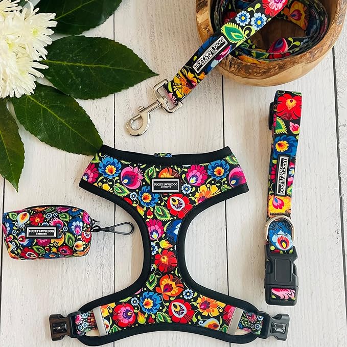 Lucky Love Dog - Adjustable Dog Collar with Easy Click Buckle for Small to Large Dogs, Durable, & Comfortable Collar for Male & Female Dogs, Pet Collar for Puppies & Adult Dogs - Blackbird, X-Small LuckyLoveDog