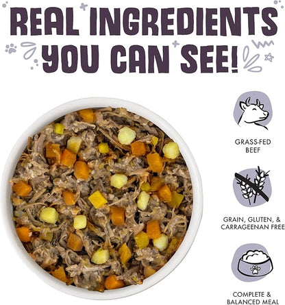 Weruva Classic Dog Food, Steak Frites with Beef, Pumpkin & Sweet Potato in Gravy, 14oz Can (Pack of 12) - PAWPICO