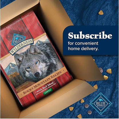 Blue Buffalo Wilderness Rocky Mountain Recipe High-Protein Adult Dry Dog Food Wholesome Red Meat - PAWPICO