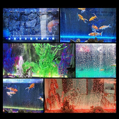 HCDMRE LED Aquarium Light, Multi-Color Fish Tank Light with Remote Control, 16 Colors and 4 Modes, IP68 Waterproof,Underwater Submersible LED Lights,67cm/26.4" PAWPICO