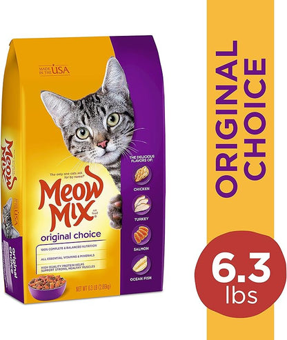 Meow Mix Original Choice Dry Cat Food, 6.3 Pound Bag MeowMix