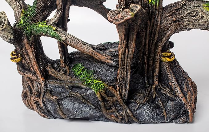 Fish Tank Decorations Aquarium Décor Resin Artificial Tree Trunk Root (A) Taomypets