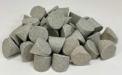 Ceramic Tumbling Media (5 lb - 5/8" x 5/8" Cylinder Wedges, Wedges - Ceramic General) InteractiviaFinishingMedia