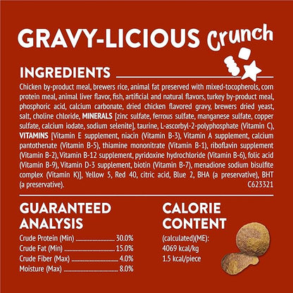 Purina Friskies Cat Treats, Party Mix Gravy-licious Crunch Chicken and Gravy Flavors - 20 oz. Pouch PurinaTreats