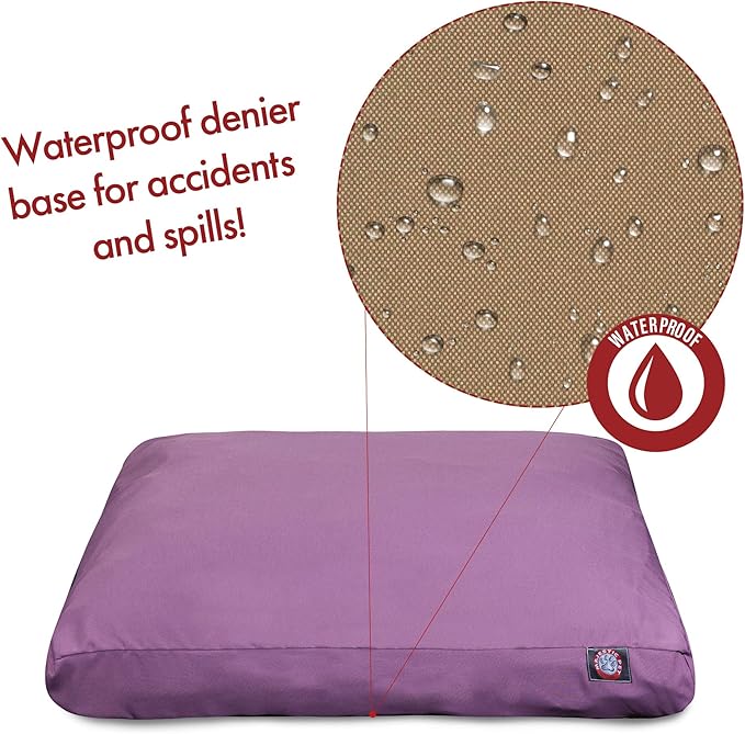 Majestic Pet Solid Lilac X-Large Rectangle Bed - PAWPICO