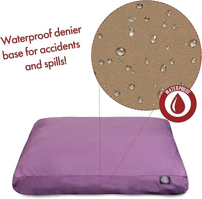 Majestic Pet Solid Lilac X-Large Rectangle Bed - PAWPICO