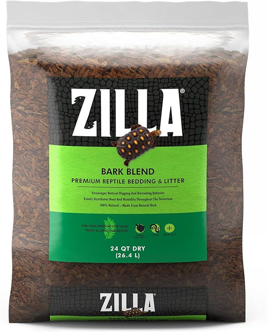 Zilla Bark Blend, Organic Fir Bark for Tropical and Forest Habitats, 24 Quarts Zilla