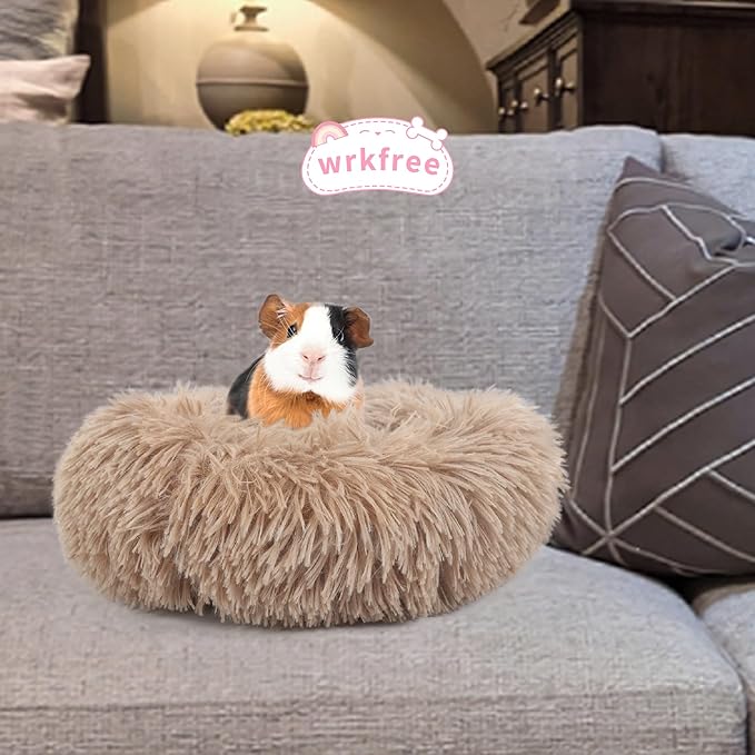 Rabbit Bed for Indoor Bunnies Guinea Pig Bed for Guinea Pig, Bunny, Chinchilla, Ferret, Rabbit and Other Small Pets Brown - PAWPICO