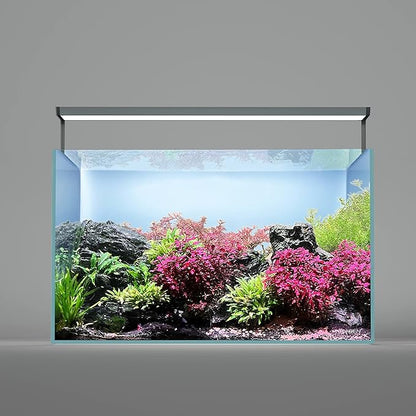 LANDEN AQUABRITE 60 LED Aquarium Light RGB+W for 23.62in (60cm) Rimless Freshwater Fish Tanks - Full Spectrum Lighting with Adjustable Brightness with Controller Landen