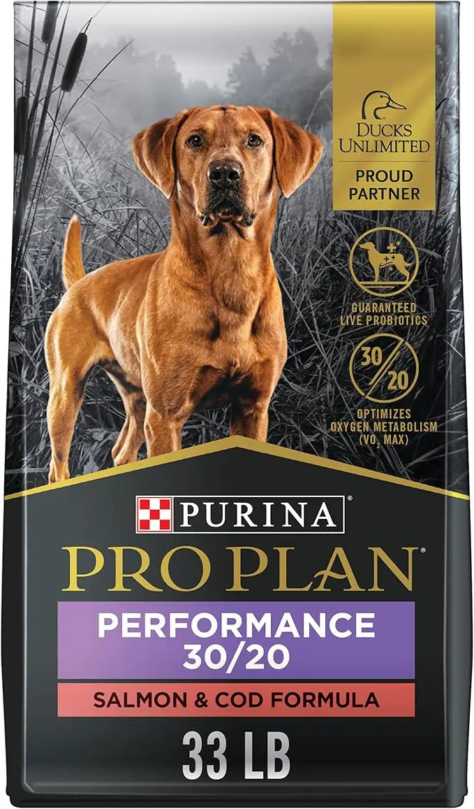 Purina Pro Plan Sport Performance 30/20 Salmon & Cod Formula Dry Dog Food - 33 lb. Bag - PAWPICO