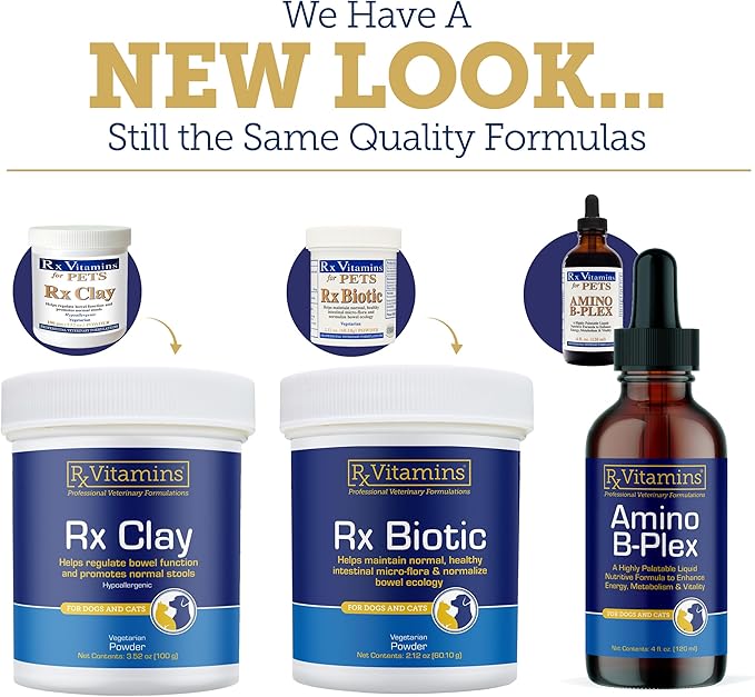 Rx Vitamins Phos-Bind - Kidney Support Supplement Powder - Phosphate Binder for Cats & Dogs for Kidney Health - Supports Normal Kidney Cleanse and Essential Kidney Care - 200g RxVitamins