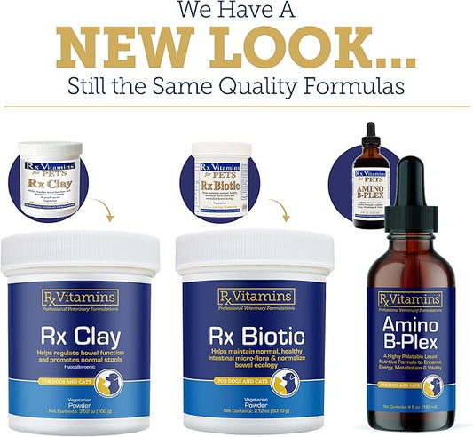 Rx Vitamins Phos-Bind - Kidney Support Supplement Powder - Phosphate Binder for Cats & Dogs for Kidney Health - Supports Normal Kidney Cleanse and Essential Kidney Care - 200g RxVitamins