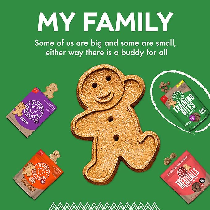 Buddy Biscuits Trainers 10 oz. Pouch of Training Bites Soft & Chewy Dog Treats Made with Chicken Flavor - PAWPICO