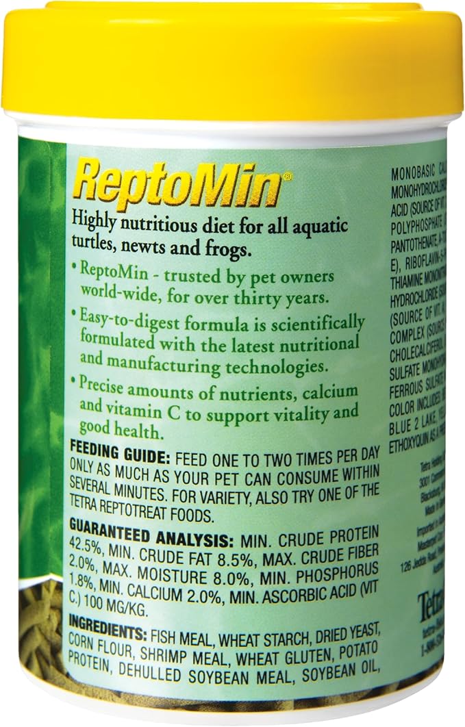 Tetra ReptoMin Floating Food Sticks, Food for Aquatic Turtles, Newts and Frogs, 1.94 oz Tetra