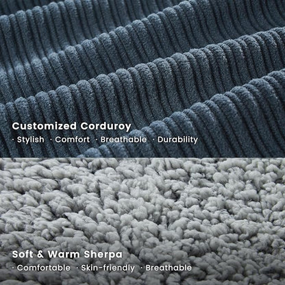 Miguel Washable Dog Bed with Removable Cushion for Medium Small Dogs, Easy to Wash Pet Sofa Bed with Side, Rectangle Bolster Cat Bed Calming Cuddle Puppy Bed with Anti-Slip Bottom, Blue 25 Inch - PAWPICO