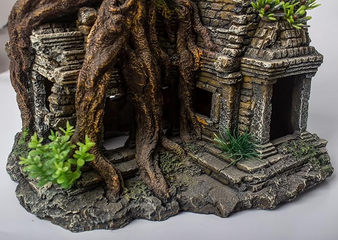 Fish Tank Decorations Aquarium Décor Resin Artificial Tree Trunk Root (B) Taomypets